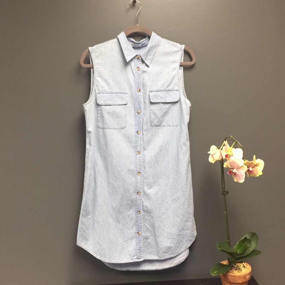 Equipment shirt dress chambray size Medium